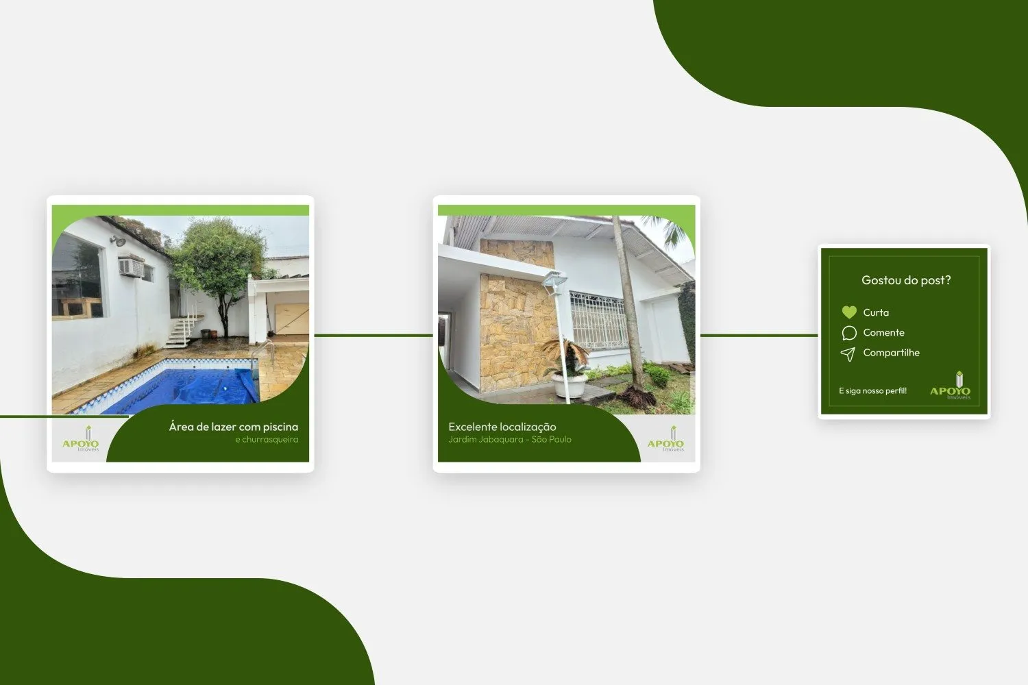 Peça de campanha da Apoyo Imóveis